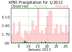 January rainfall 2013