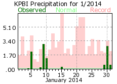 January rainfall 2014