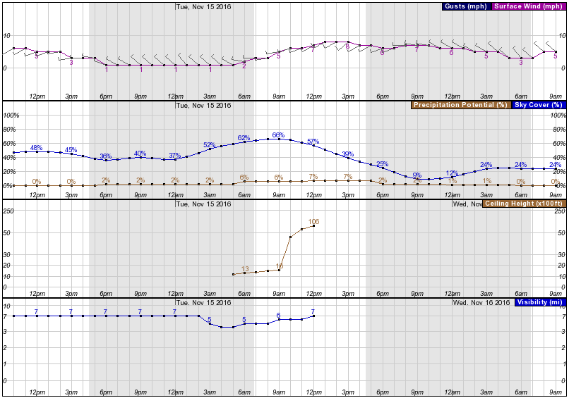 Hourly Weather Graph