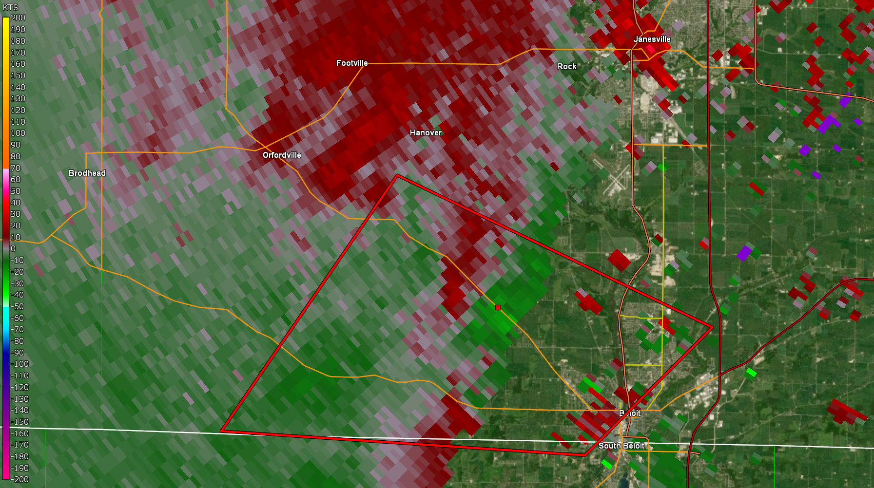 Radar Storm Relative Velocity