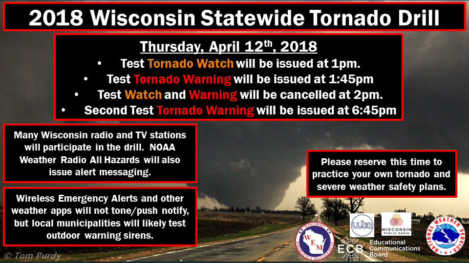 2018 Wisconsin Statewide Tornado Drill 