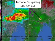 Tornado Dissipating