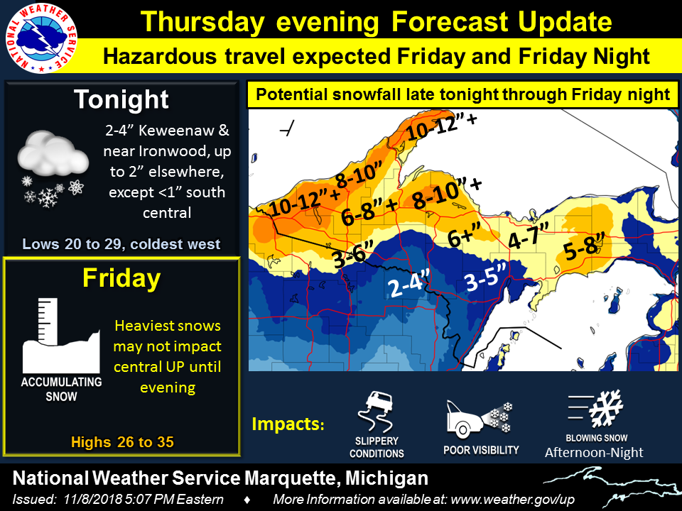 Thur. Nov 8 PM Weather Story	