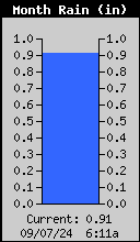 Monthly rain graph