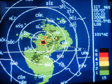 Radar reflectivity display in the 1980's