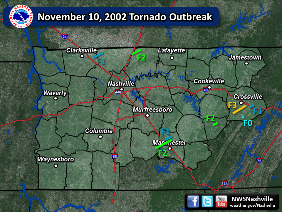 November 10, 2002 track map