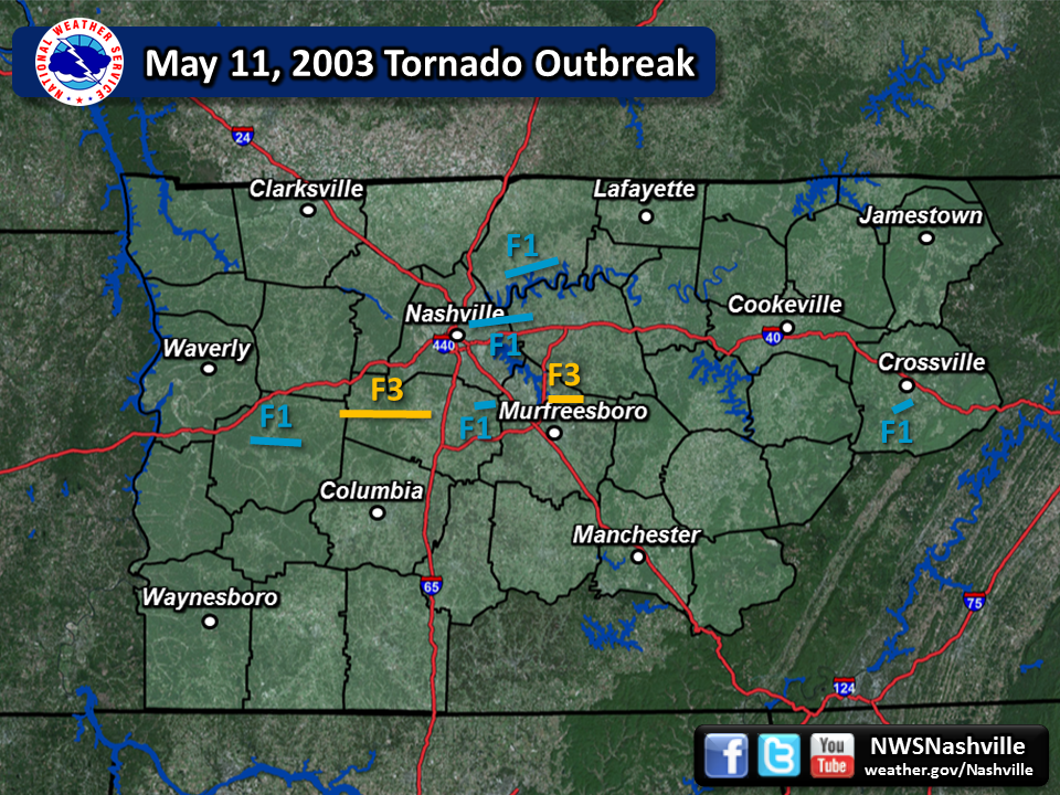 May 11, 2003 track map