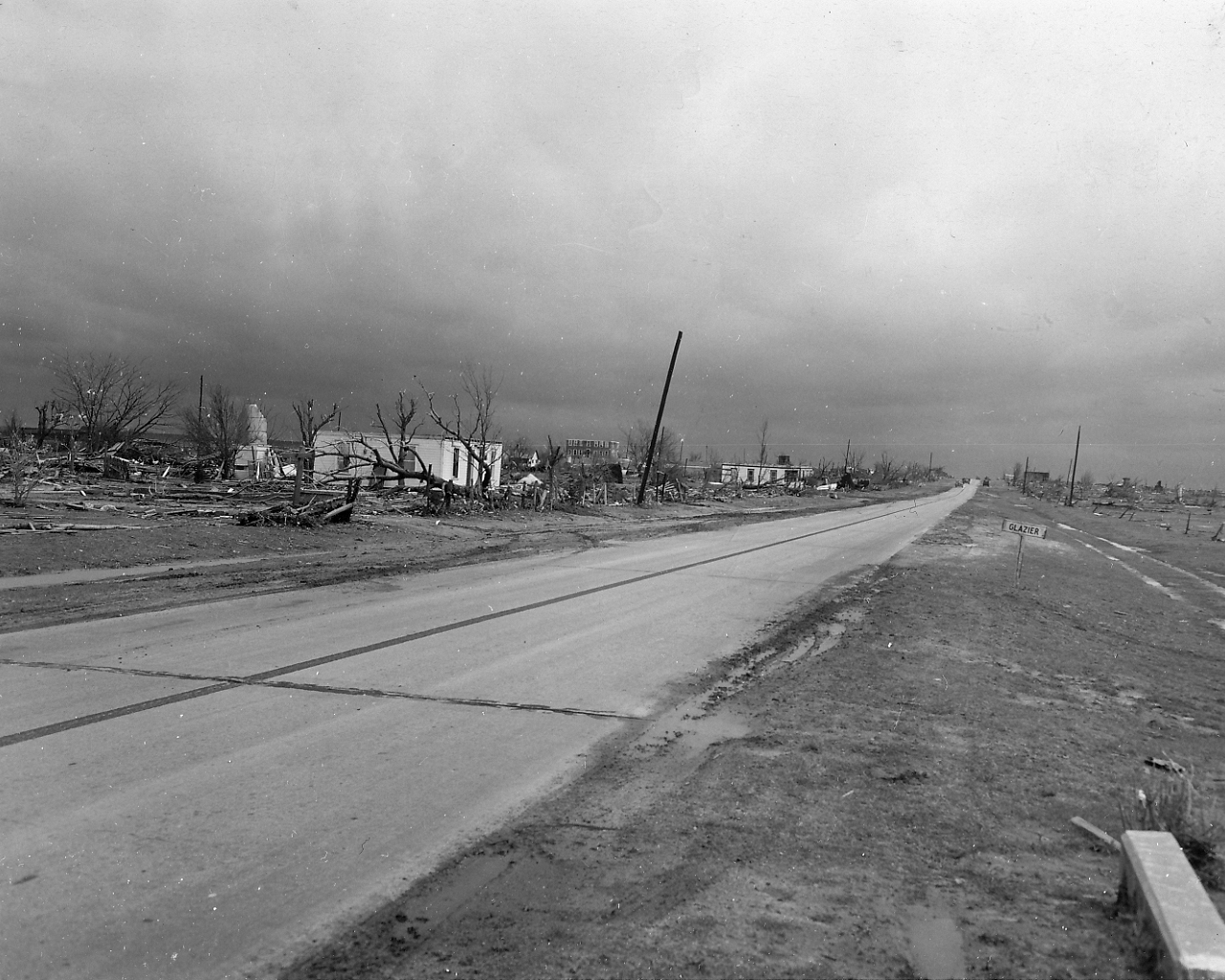 April 9, 1947 Tornado Damage Photo