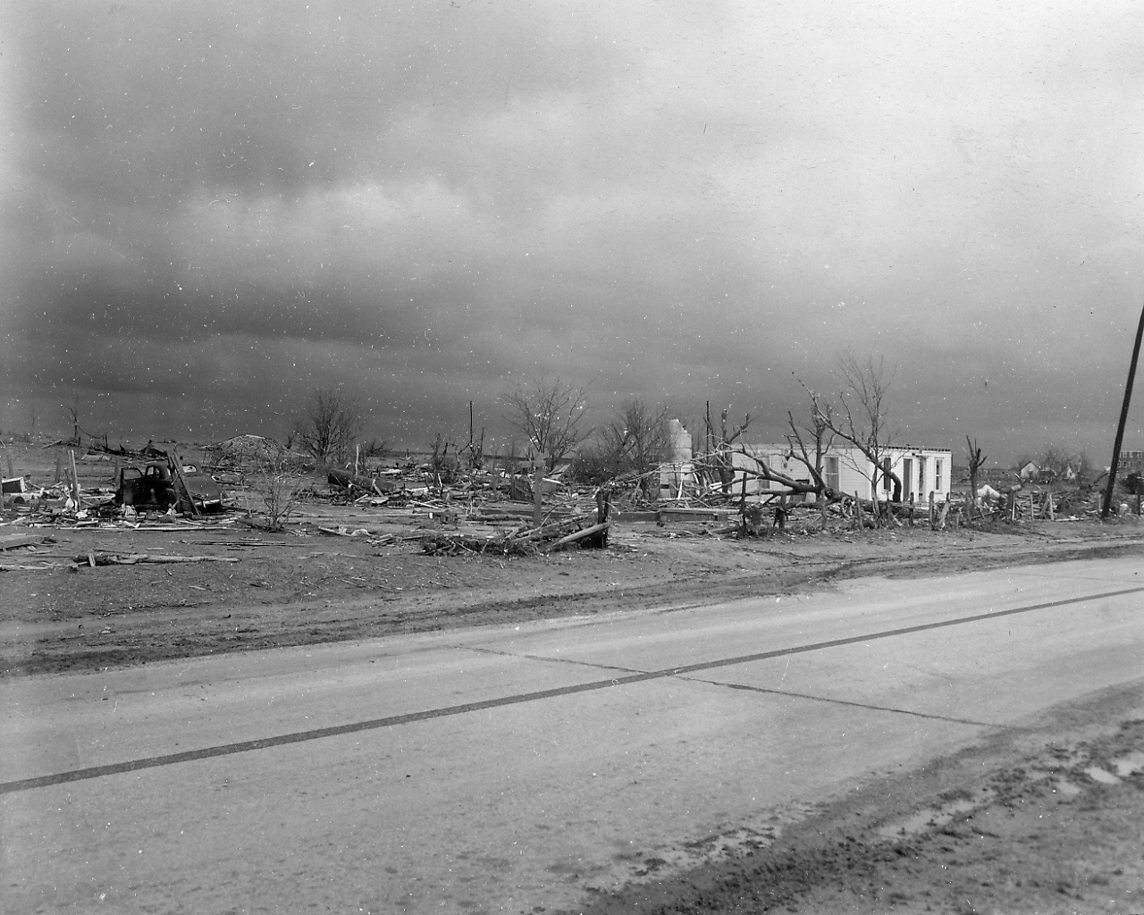 April 9, 1947 Tornado Damage Photo