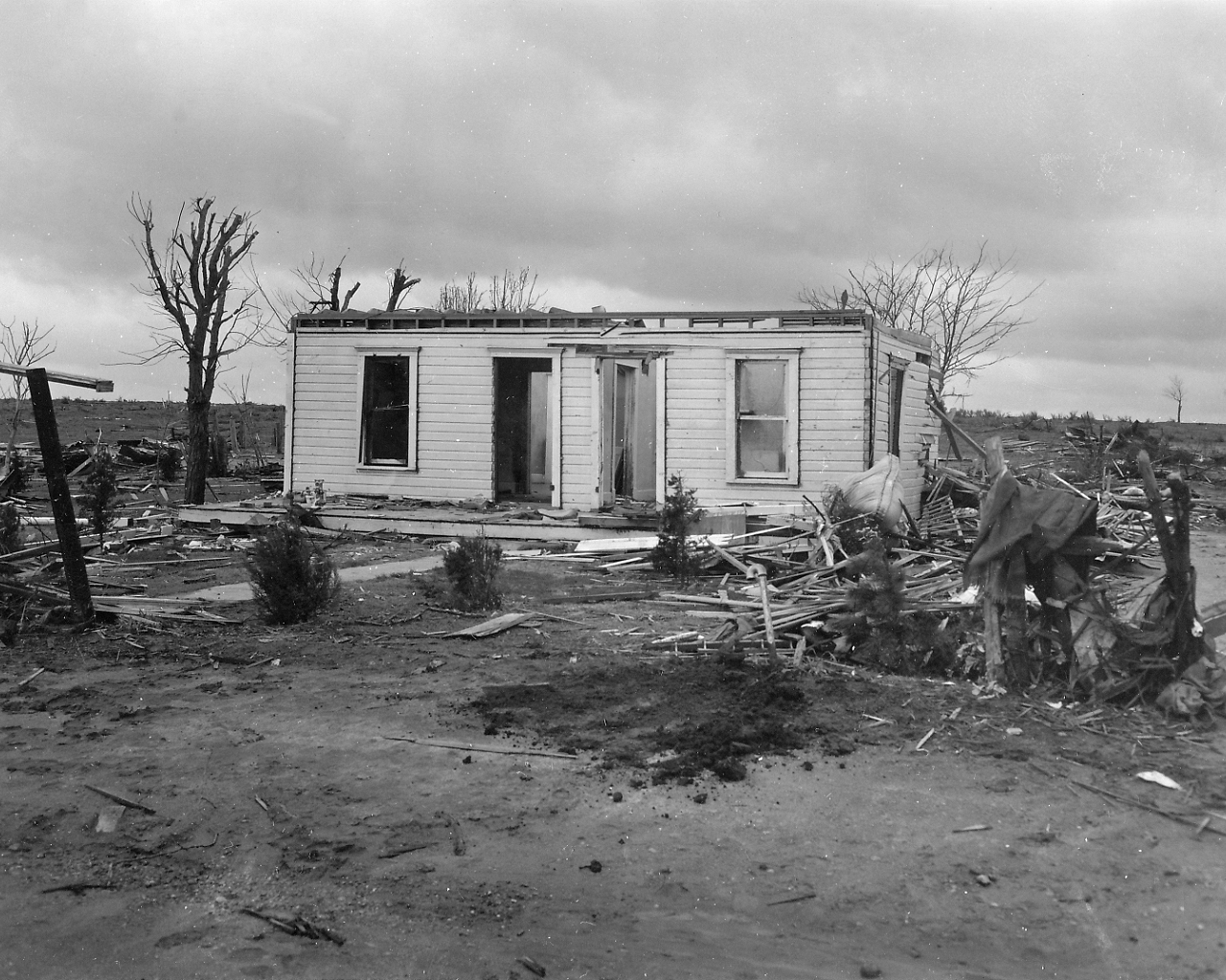 April 9, 1947 Tornado Damage Photo