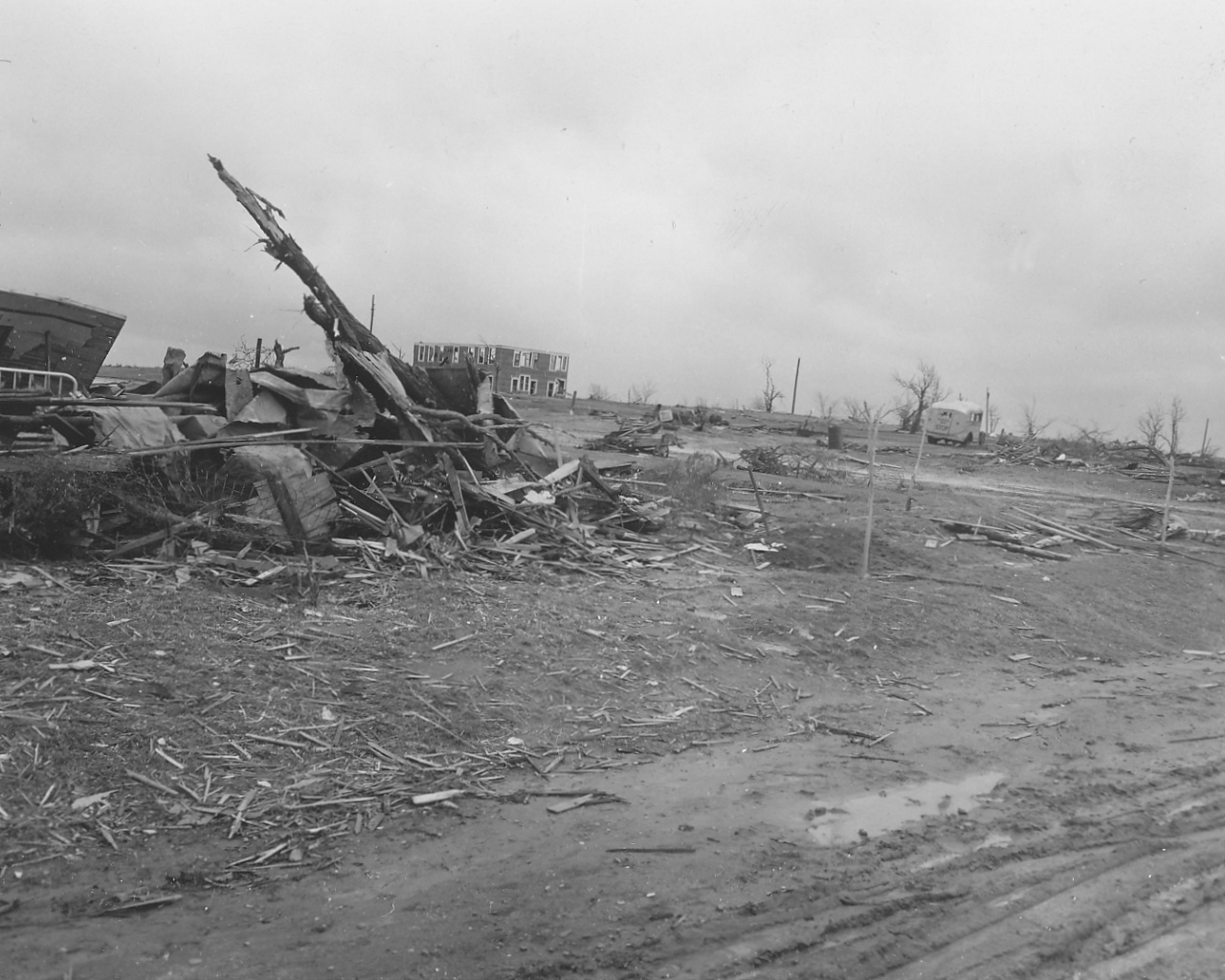 April 9, 1947 Tornado Damage Photo