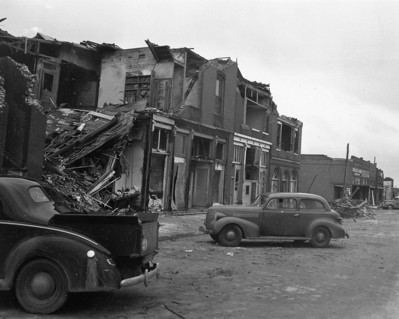 April 9, 1947 Tornado Damage Photo