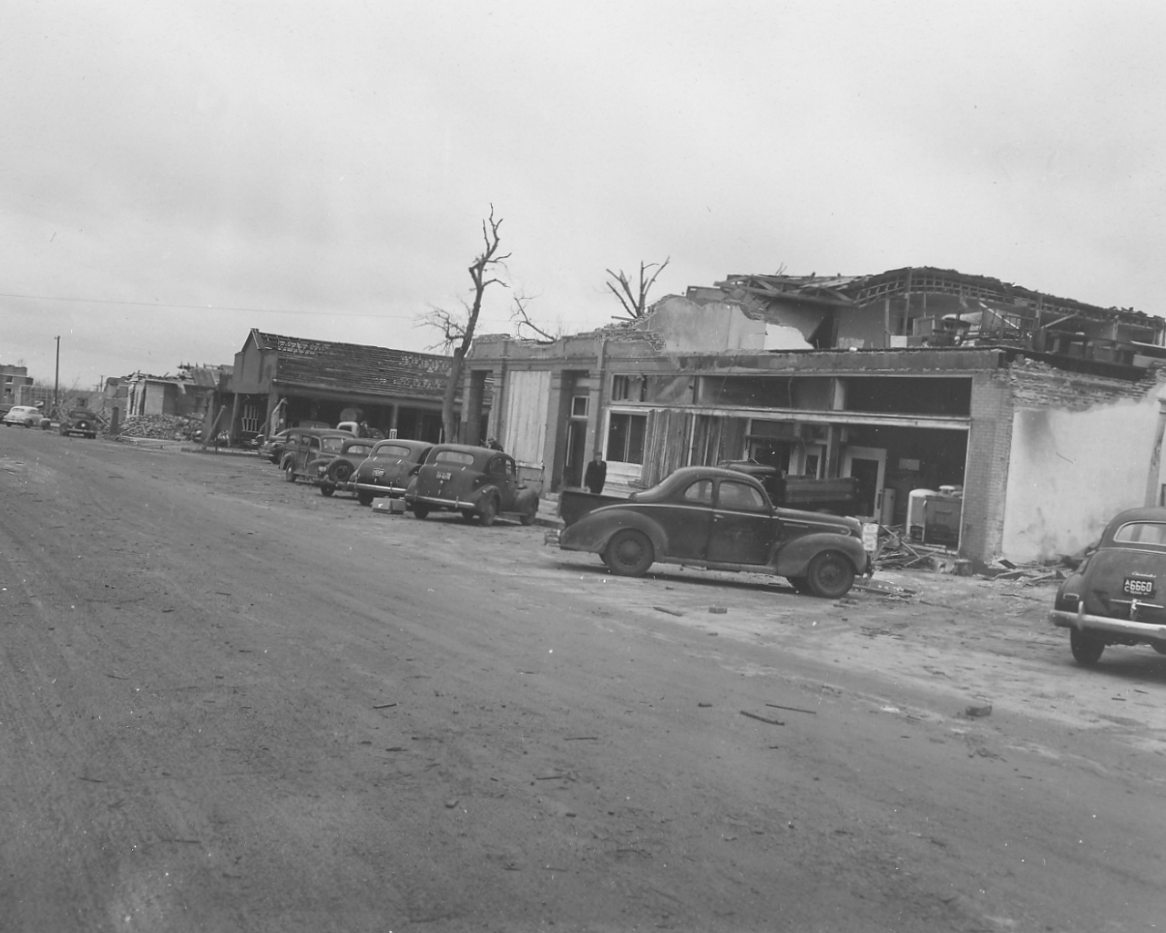 April 9, 1947 Tornado Damage Photo