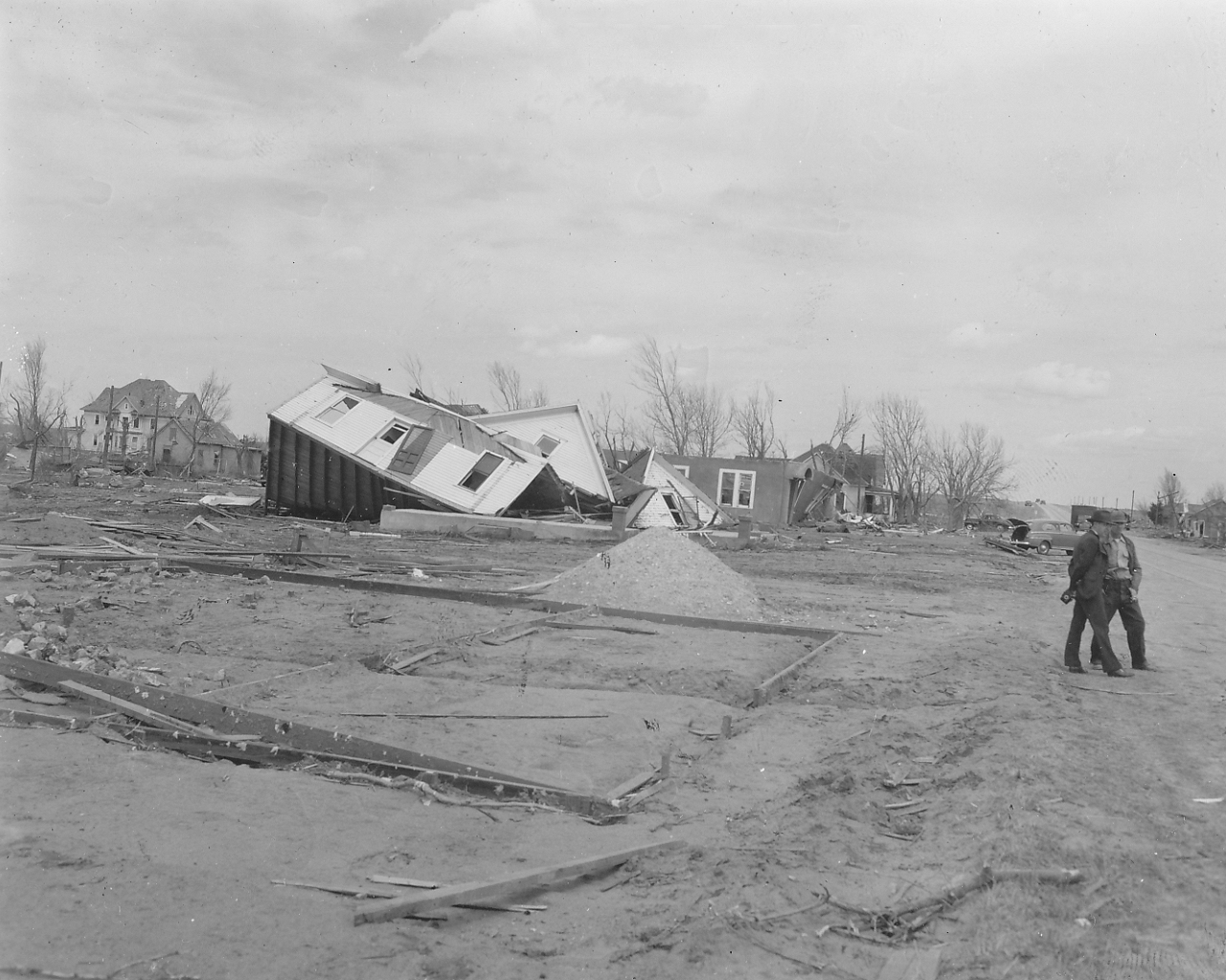 April 9, 1947 Tornado Damage Photo