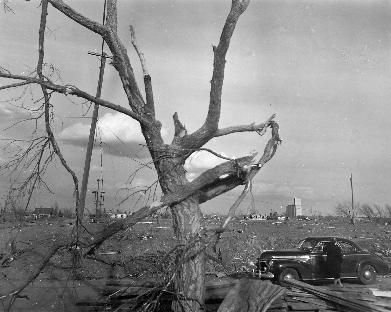 April 9, 1947 Tornado Damage Photo