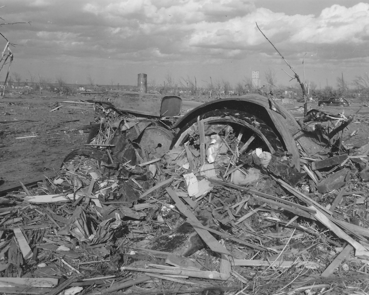 April 9, 1947 Tornado Damage Photo