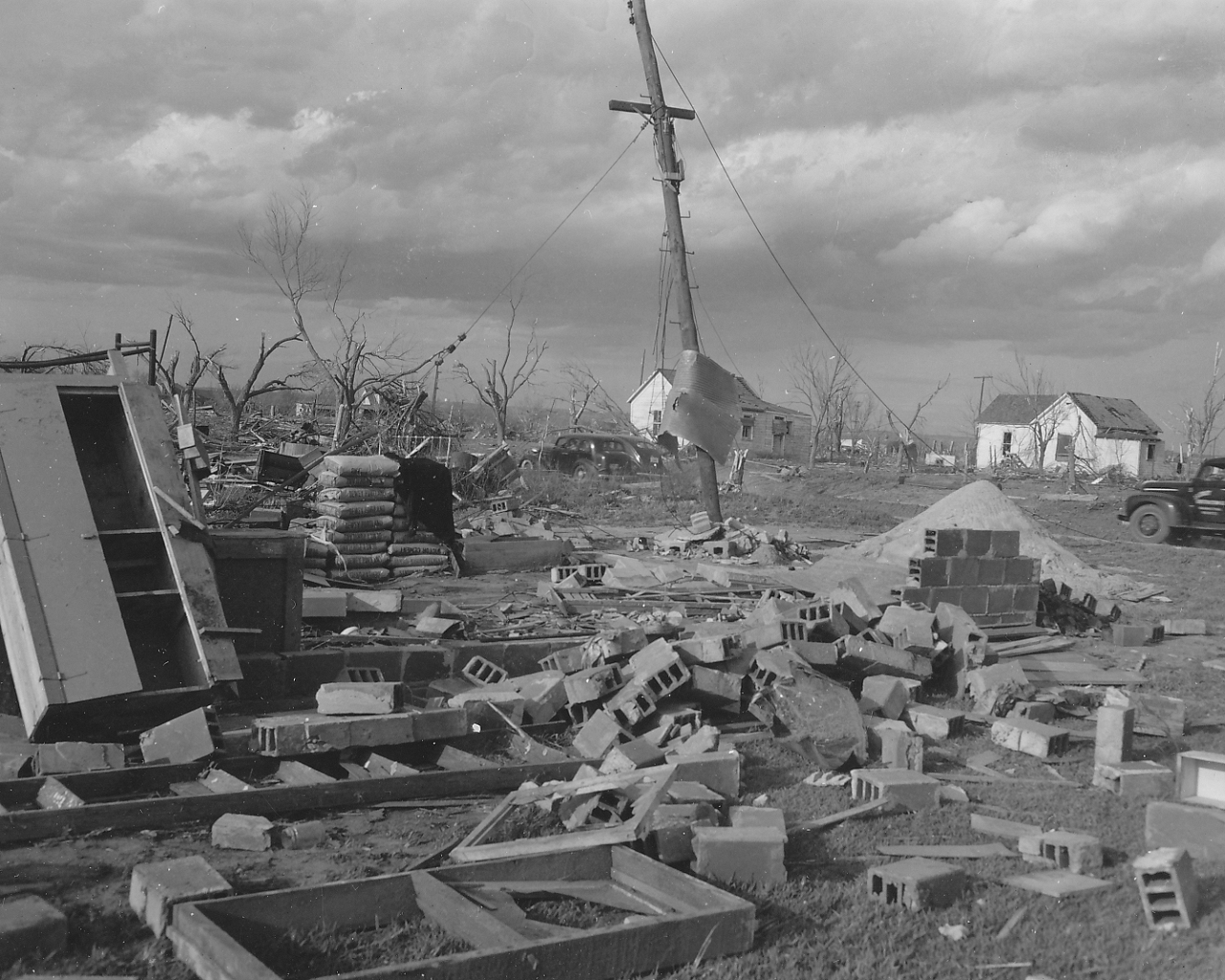 April 9, 1947 Tornado Damage Photo