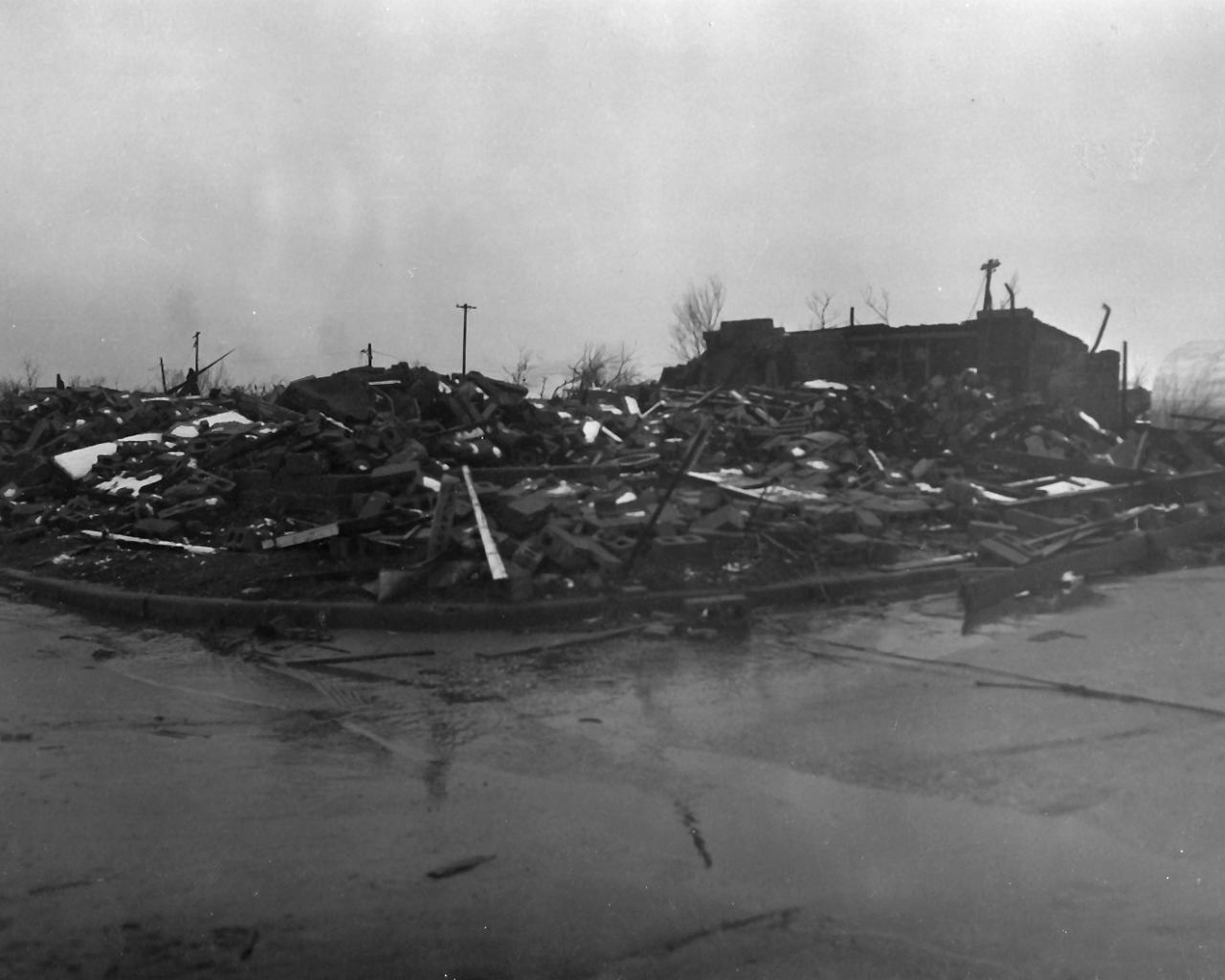 April 9, 1947 Tornado Damage Photo