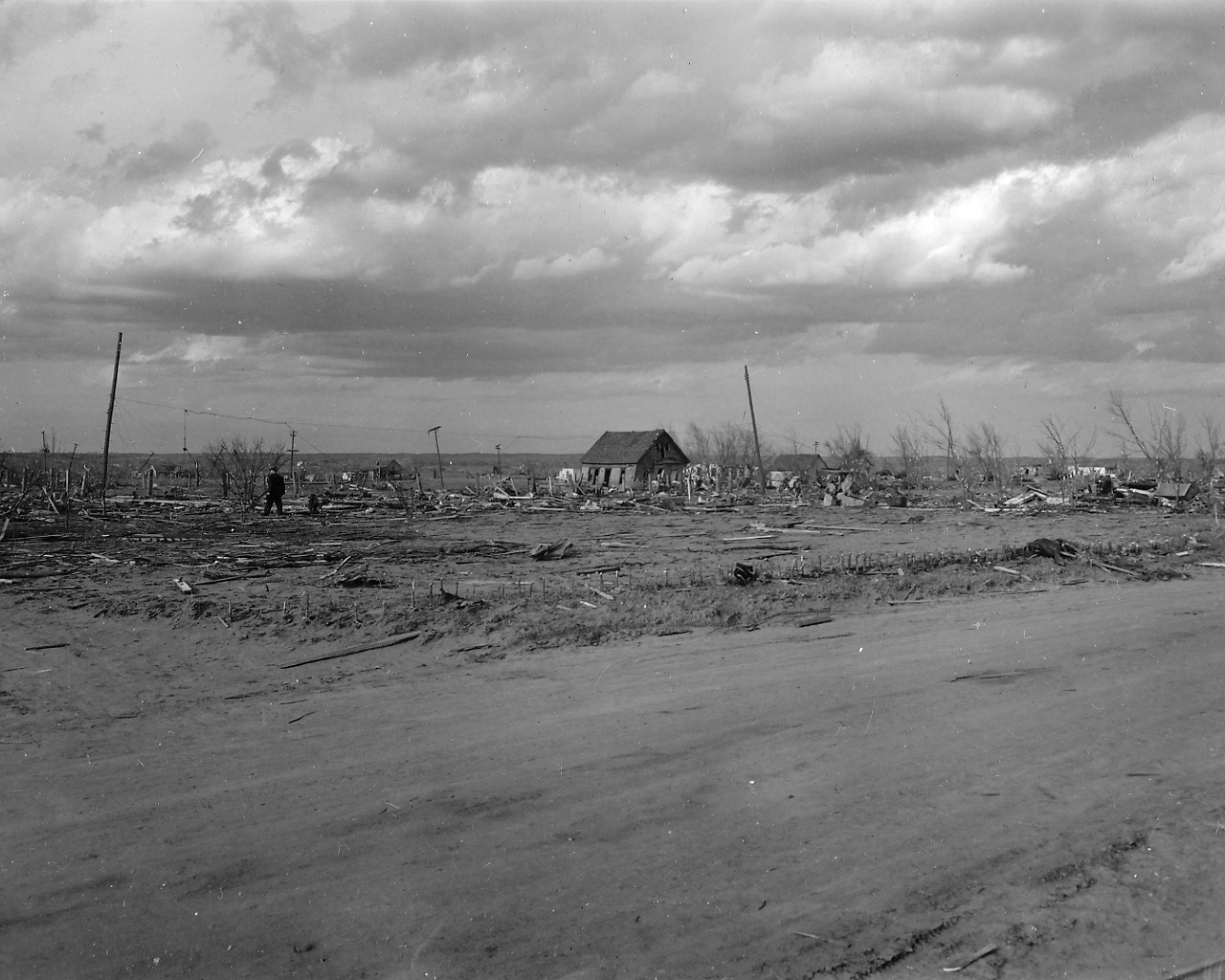 April 9, 1947 Tornado Damage Photo