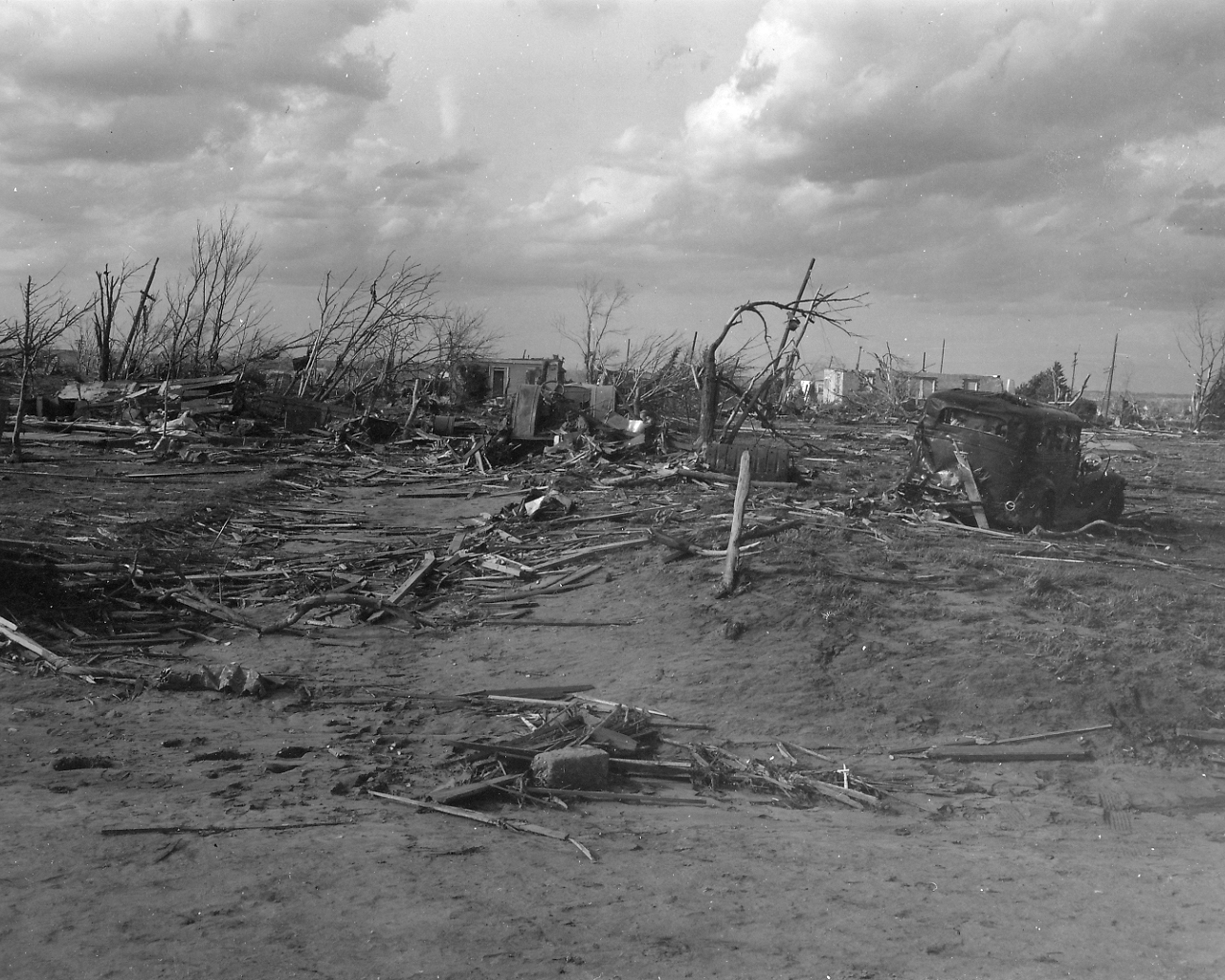 April 9, 1947 Tornado Damage Photo