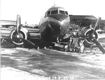 March 25, 1948 tornado damage at Tinker AFB