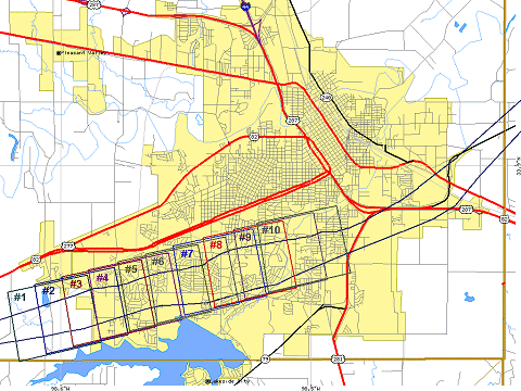 Aerial Damage Survey of Wichita Falls, TX - April 12, 1979