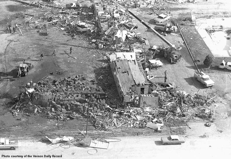 Sands Motel Damage in Vernon, TX