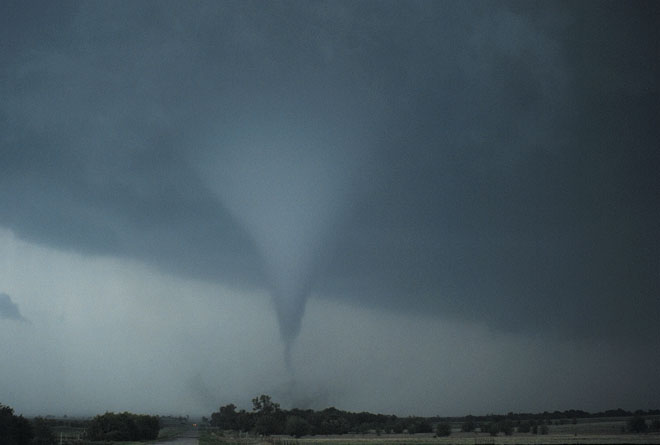 Photo of the April 26, 1991 Red Rock Tornado is courtesy of Gene Moore