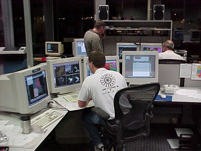 Photo of NWS Norman severe weather operations during the evening of May 3, 1999