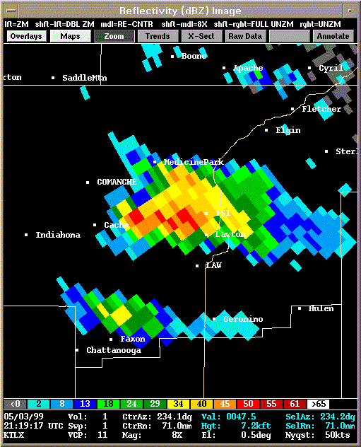 KTLX Radar Image