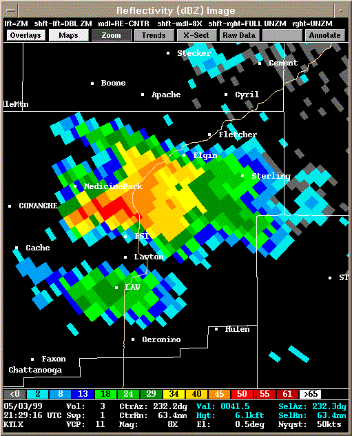 KTLX Radar Image