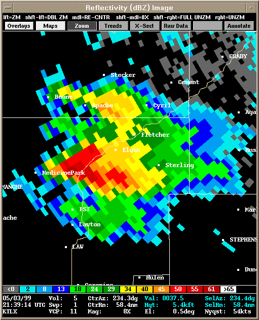 KTLX Radar Image