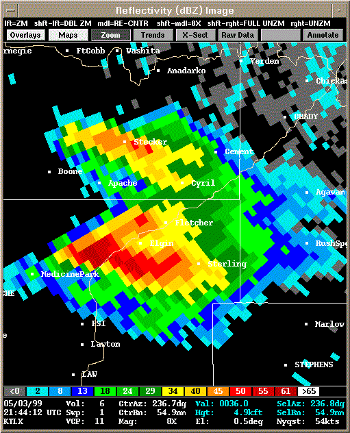 KTLX Radar Image