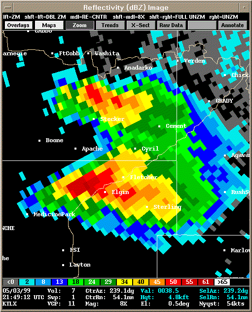 KTLX Radar Image