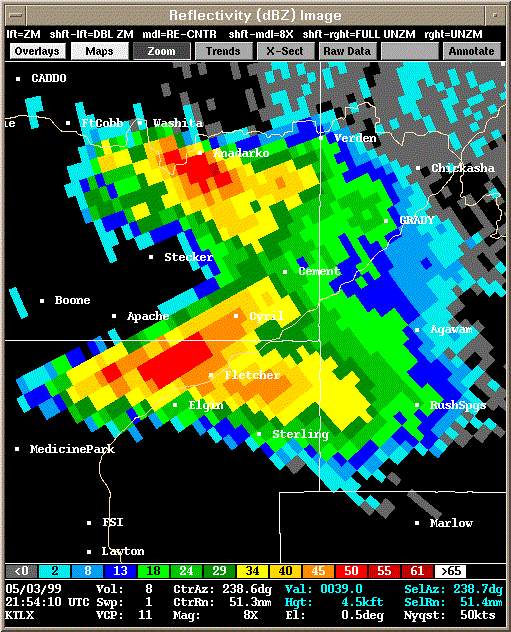 KTLX Radar Image