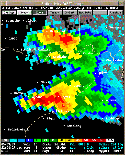 KTLX Radar Image