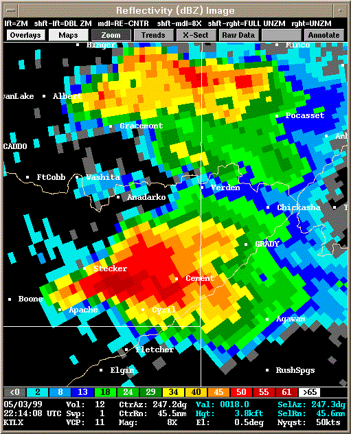 KTLX Radar Image