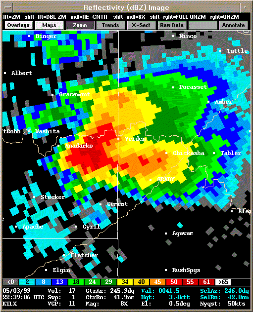 KTLX Radar Image