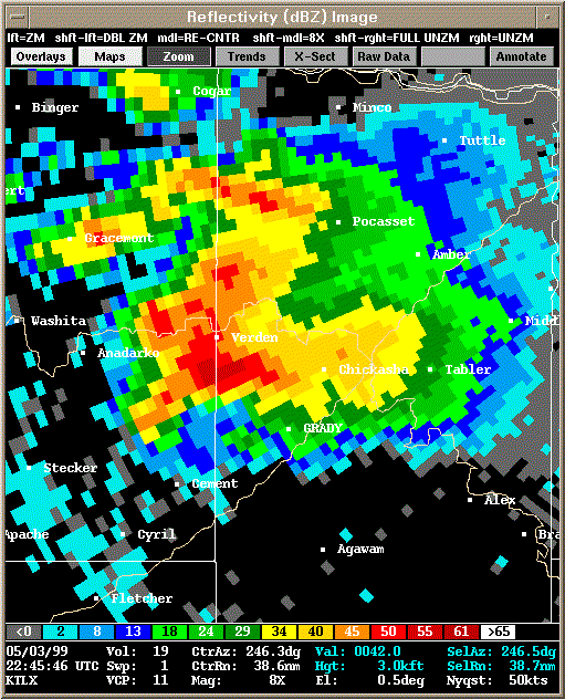 KTLX Radar Image