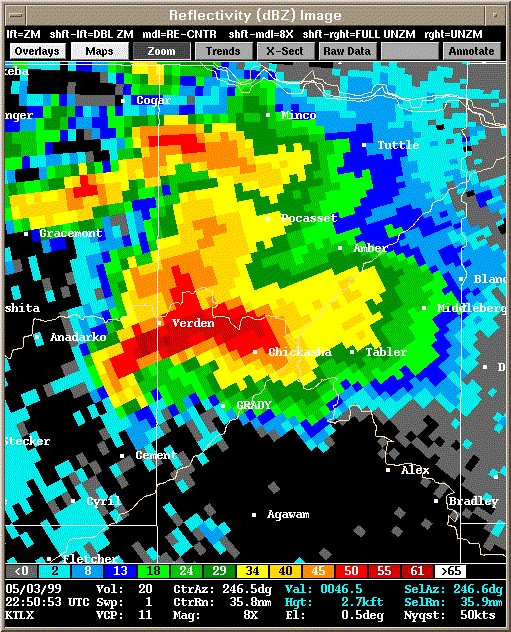 KTLX Radar Image