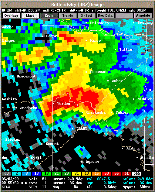 KTLX Radar Image