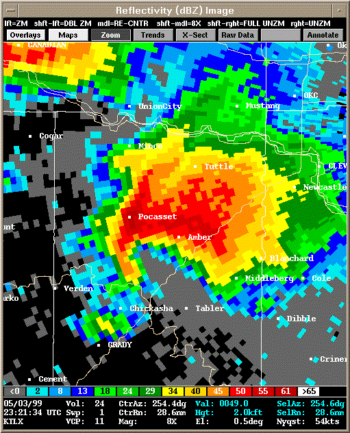 KTLX Radar Image