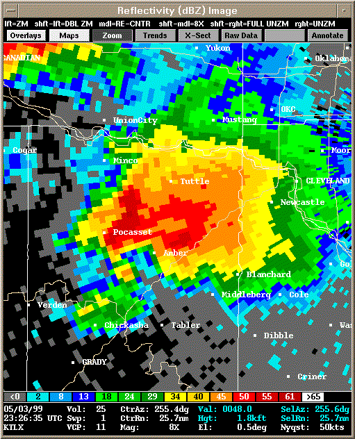 KTLX Radar Image