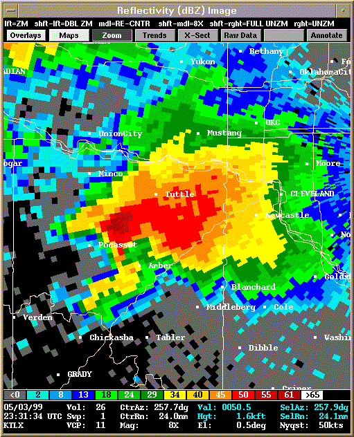 KTLX Radar Image