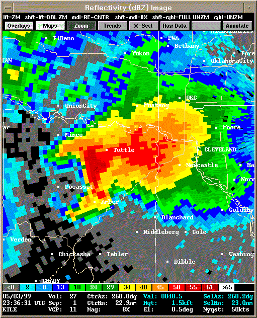 KTLX Radar Image