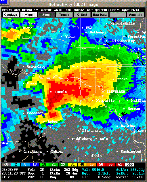 KTLX Radar Image