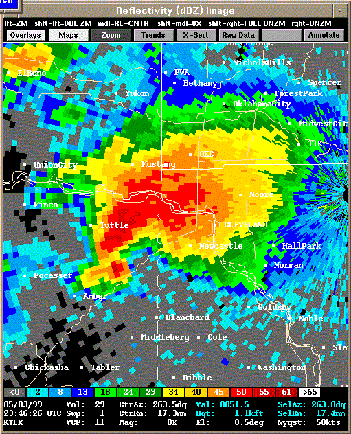 KTLX Radar Image