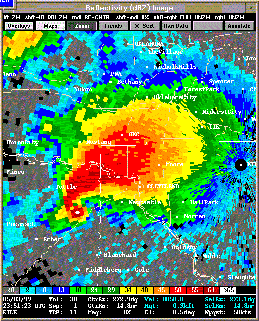 KTLX Radar Image