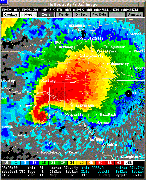 KTLX Radar Image