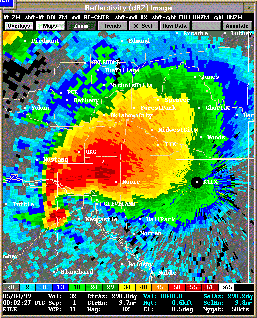 KTLX Radar Image